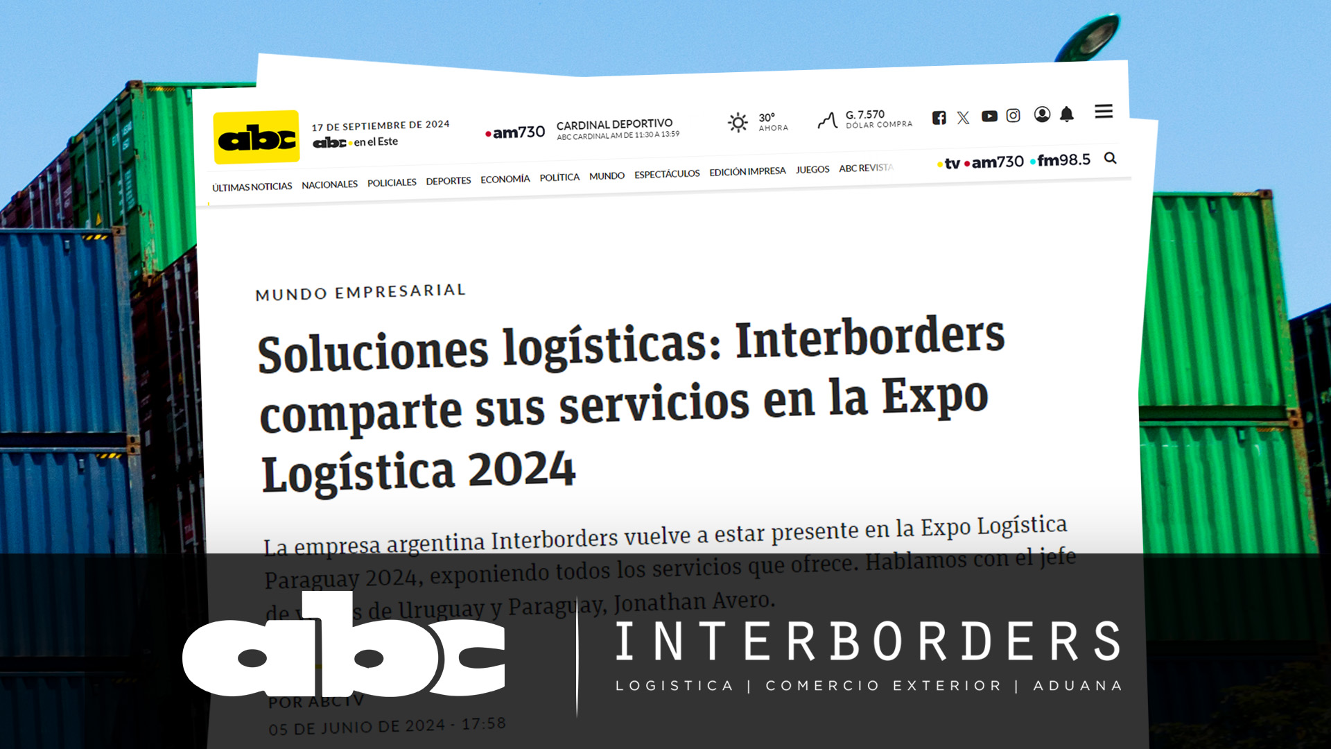 Interborders ofreció sus servicios en el evento Expo Logística Paraguay 2024 | Interborders