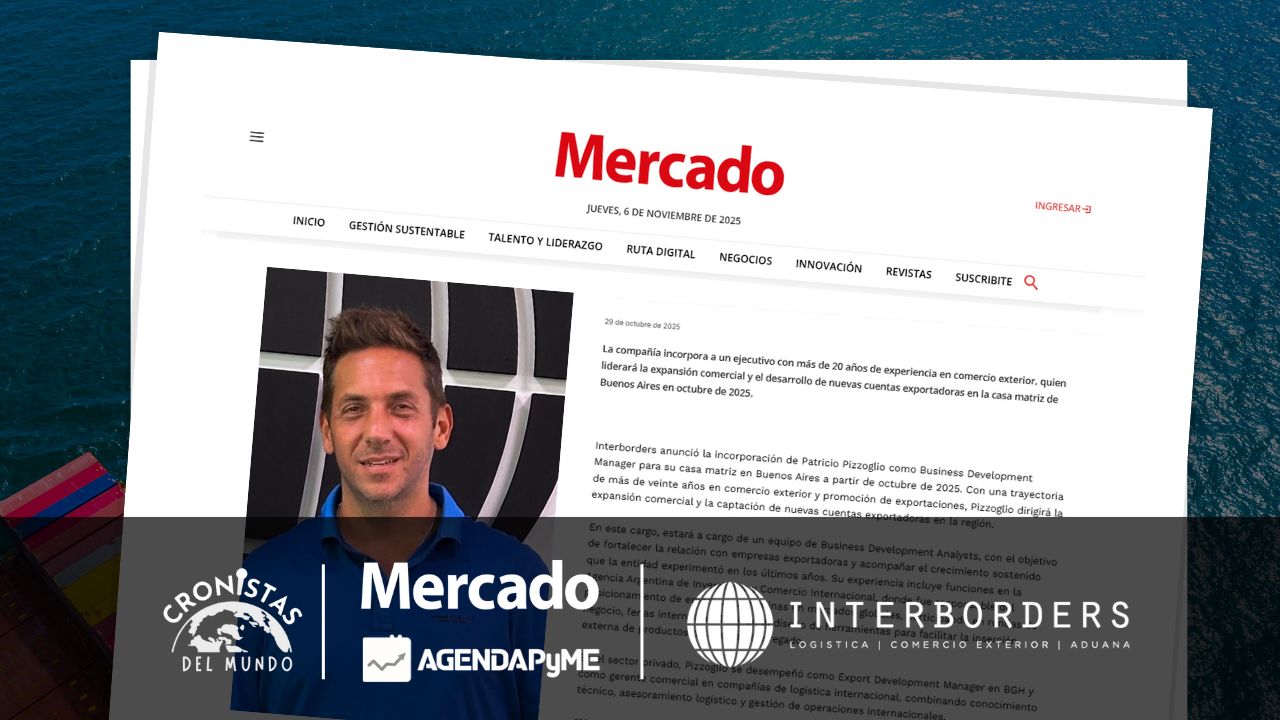 Incorporación Patricio Pizzoglio a Interborders | Interborders