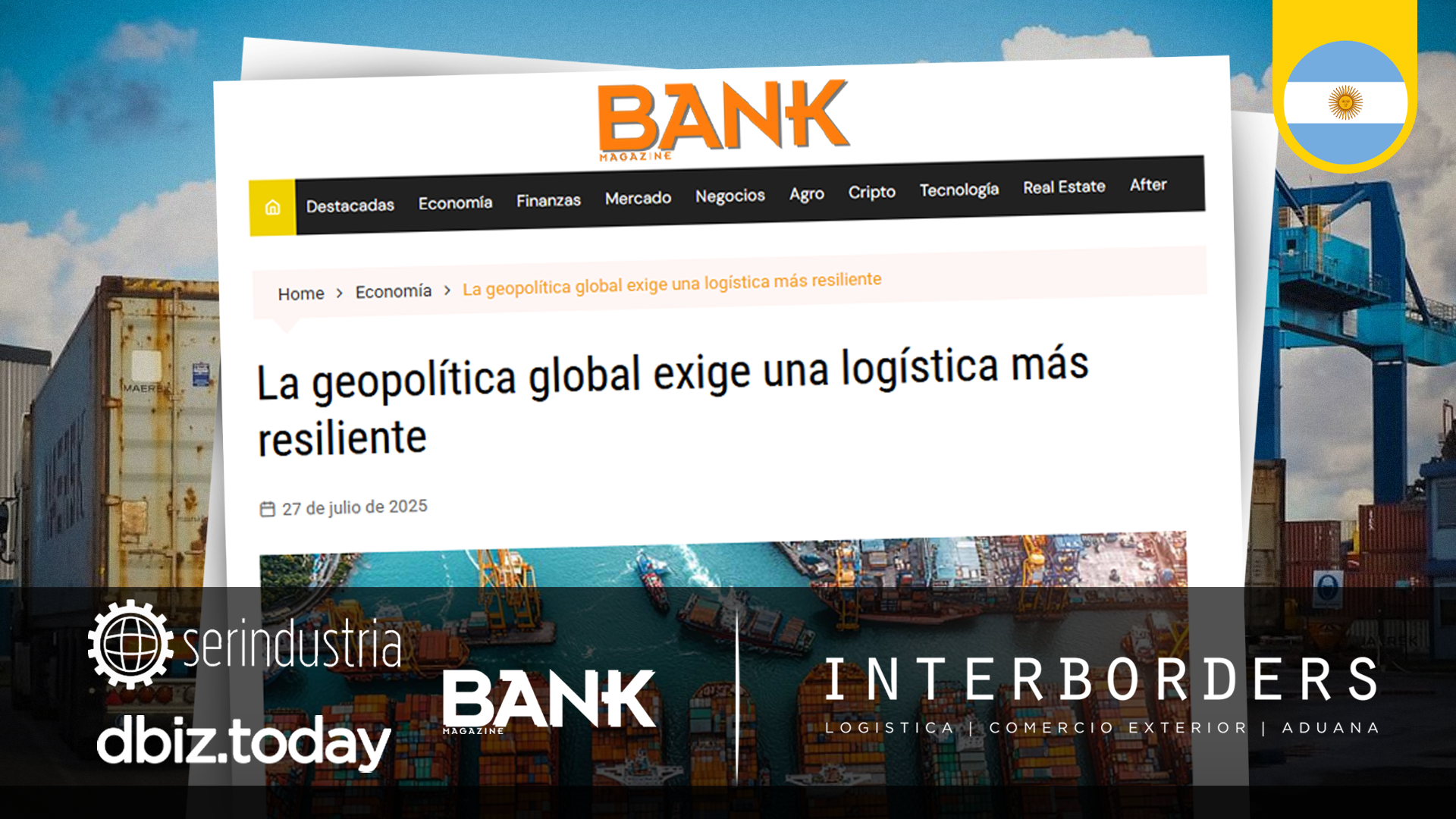 Interborders destaca en medios su visión sobre logística resiliente ante los desafíos geopolíticos | Interborders