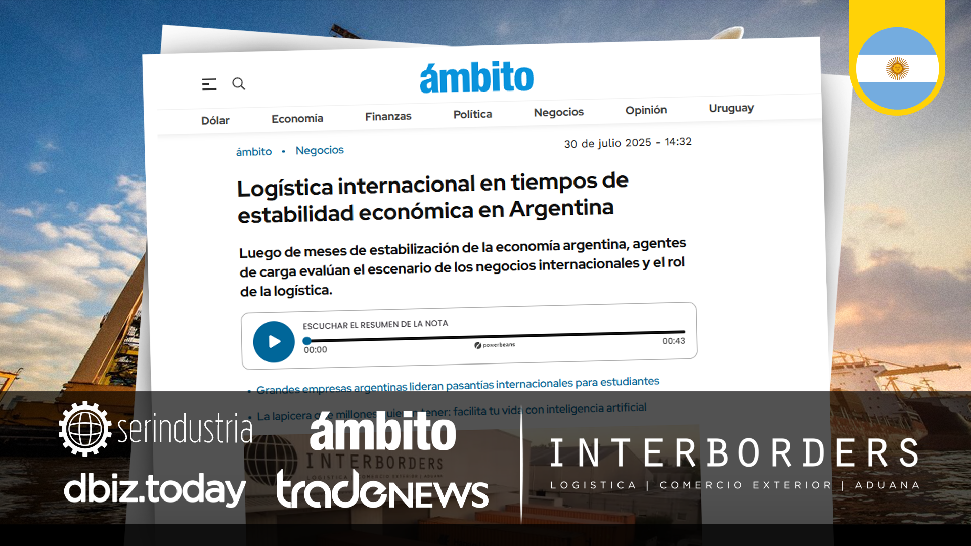 Interborders analiza el rol de la logística en un escenario de estabilidad económica en Argentina | Interborders