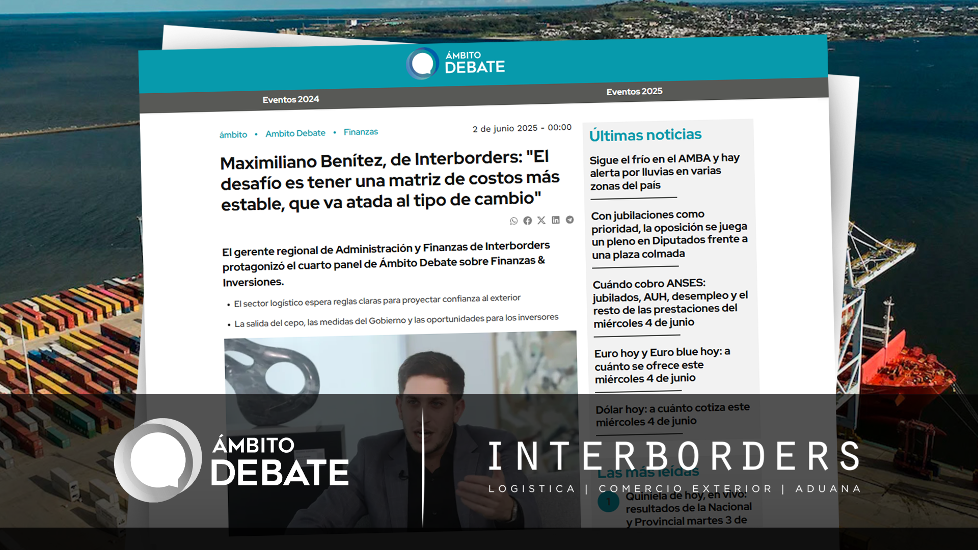 Inversiones, finanzas y visión estratégica desde la logística | Interborders