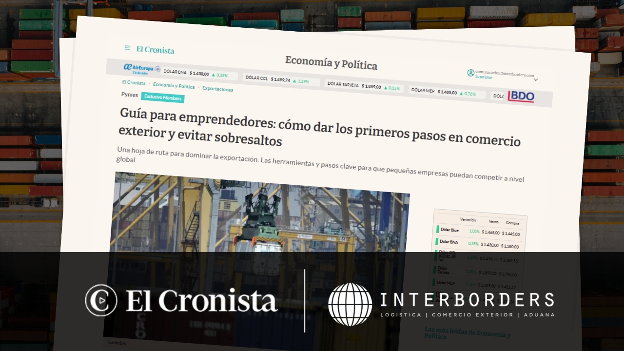 Primeros pasos en el comercio exterior: Interborders participó en la guía para emprendedores | Interborders