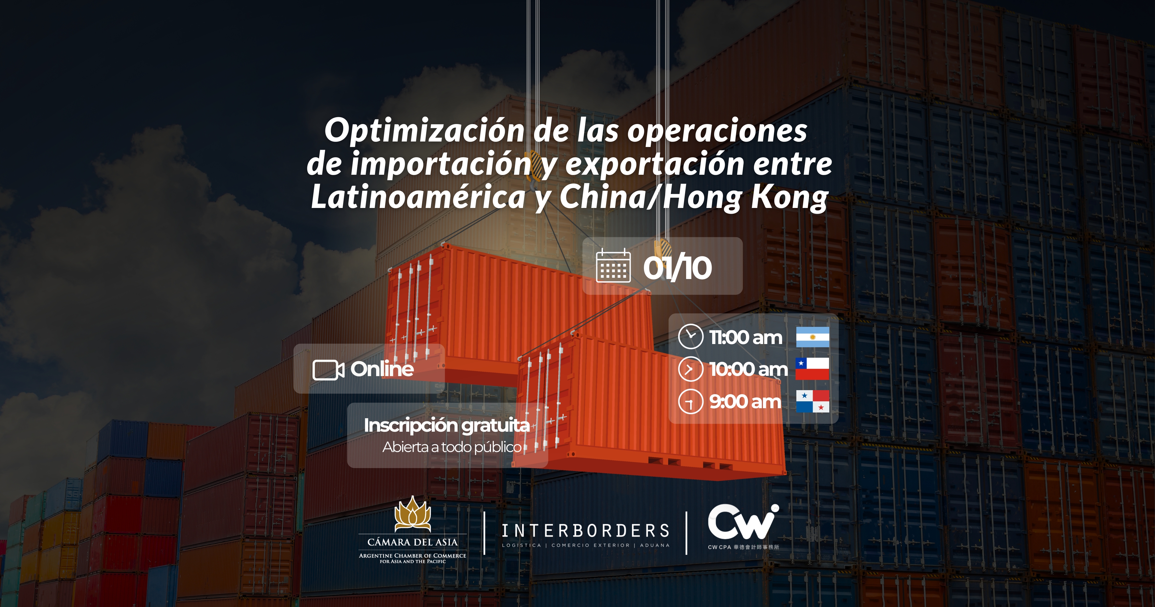 Interborders llevó a cabo un webinar con foco en Hong Kong: soluciones para optimizar operaciones desde Latinoamérica | Interborders