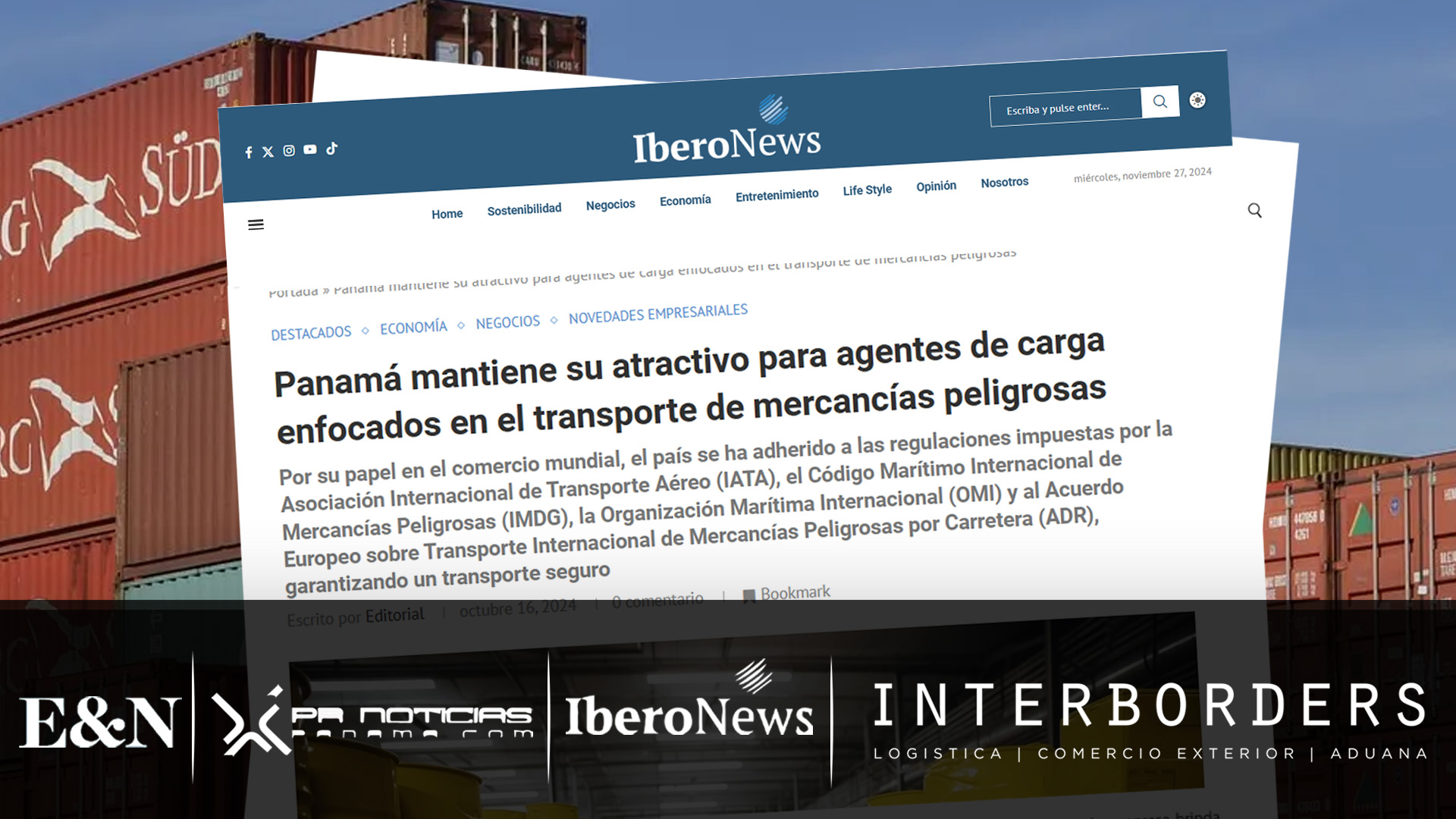 Nos posicionamos como líderes en el transporte seguro de mercancías peligrosas en Panamá | Interborders