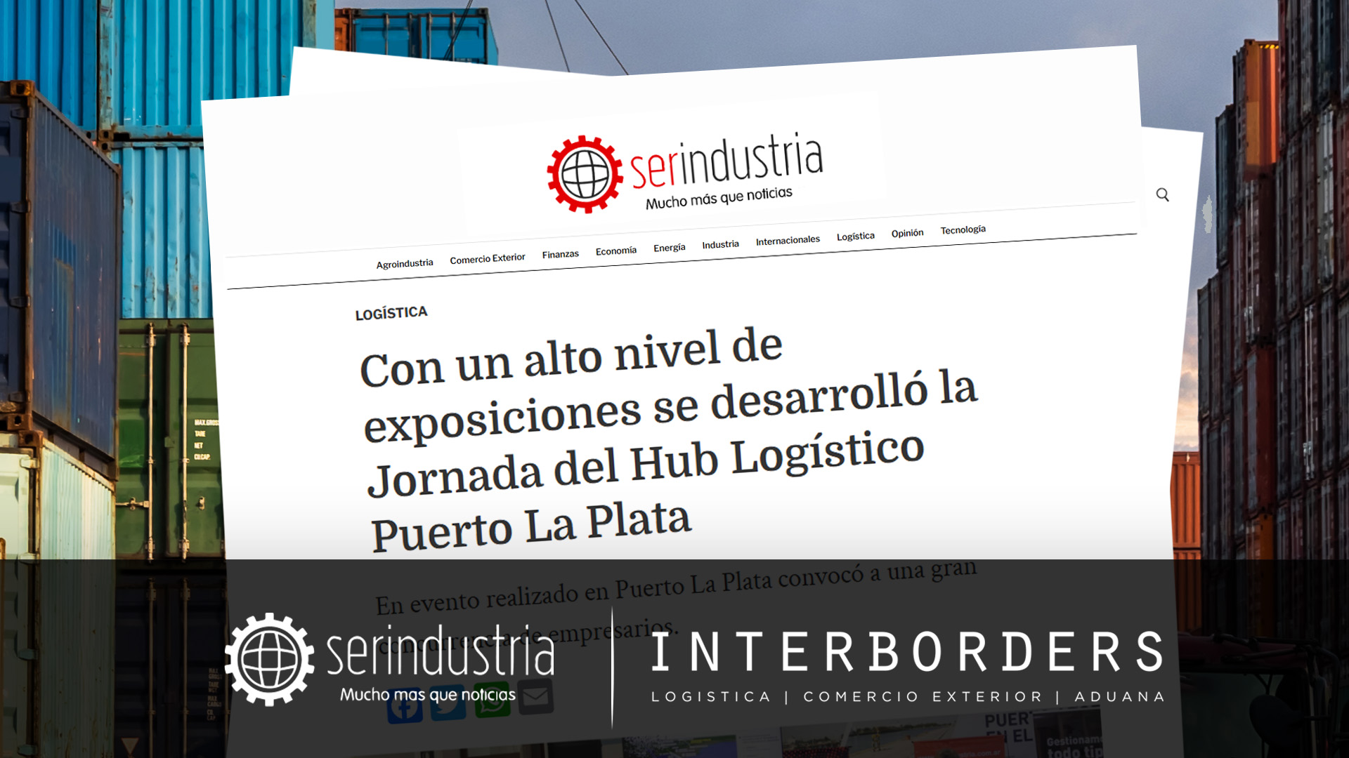 Estuvimos presentes en la Jornada del Hub Logístico Puerto La Plata | Interborders